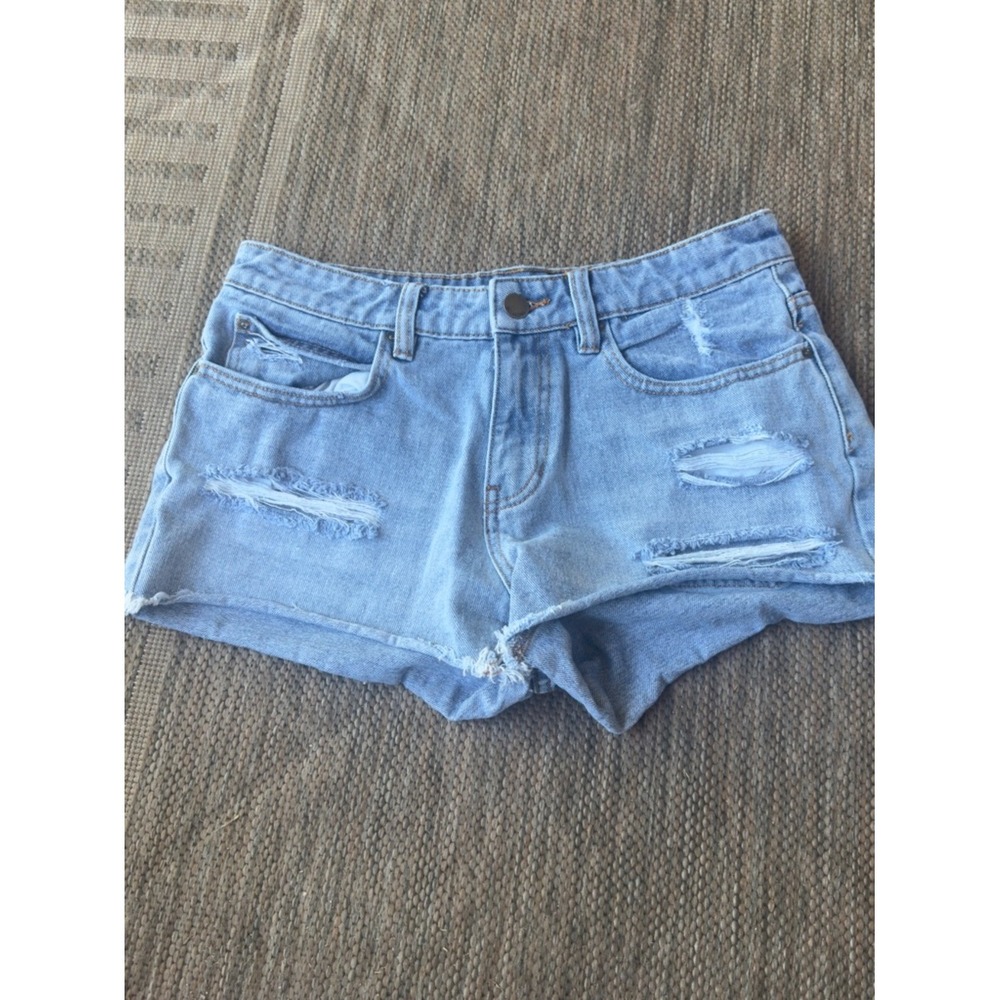 Billabong‎ Light Blue Distressed Denim Women's Shorts